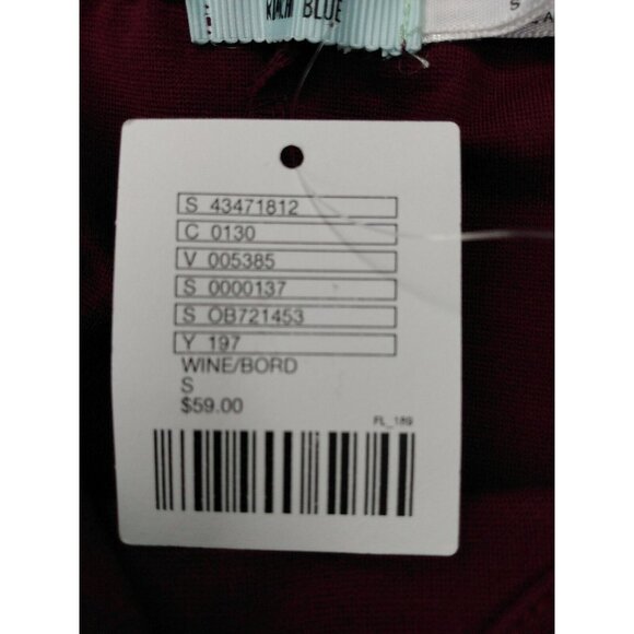 Kimchi Blue Urban Outfitters Juniors Sz S Ruffle Strap Mini Dress Wine NWT - Picture 4 of 6